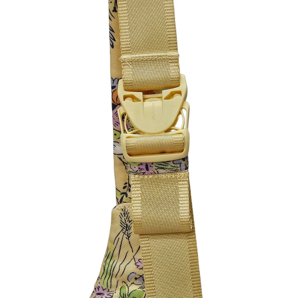 Vera Bradley Yellow‎ Wildflower Floral Sling Backpack Crossbody Bag Canvas